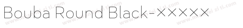 Bouba Round Black字体转换